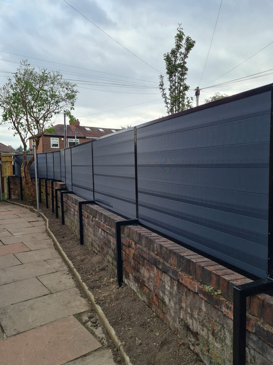 DuraPost PRIMA® Gravel Boards in anthracite grey 